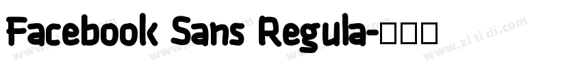Facebook Sans Regula字体转换